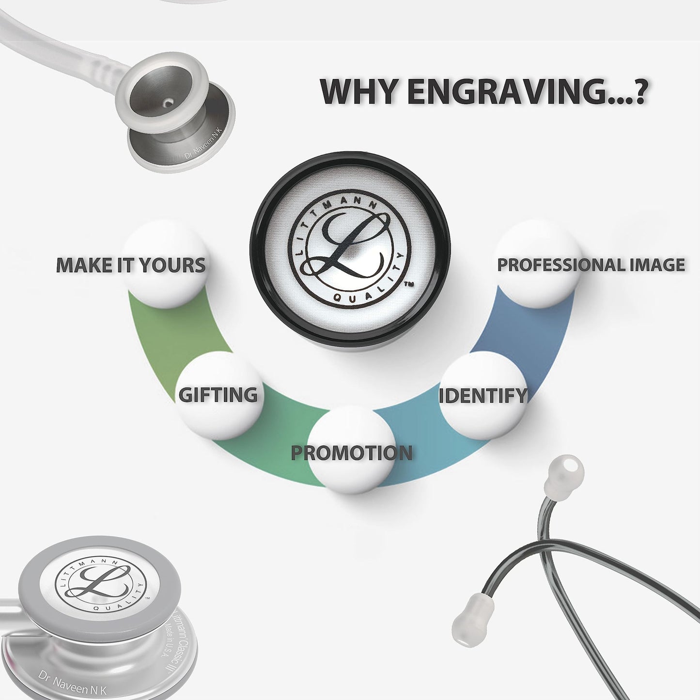 3M™ Littmann® Master Cardiology™ Stethoscope, Navy Blue Tube, 27 in, 2164