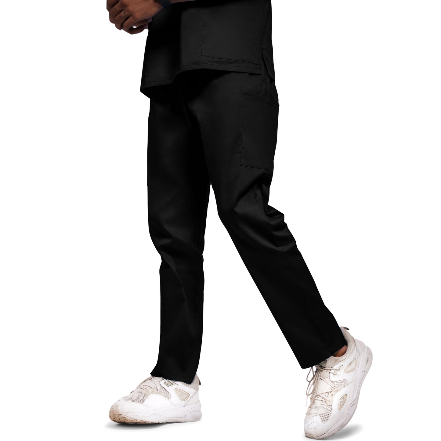 Scrubstory LivFresh Mens Scrub Bottom, Audere Classic Fit-Black