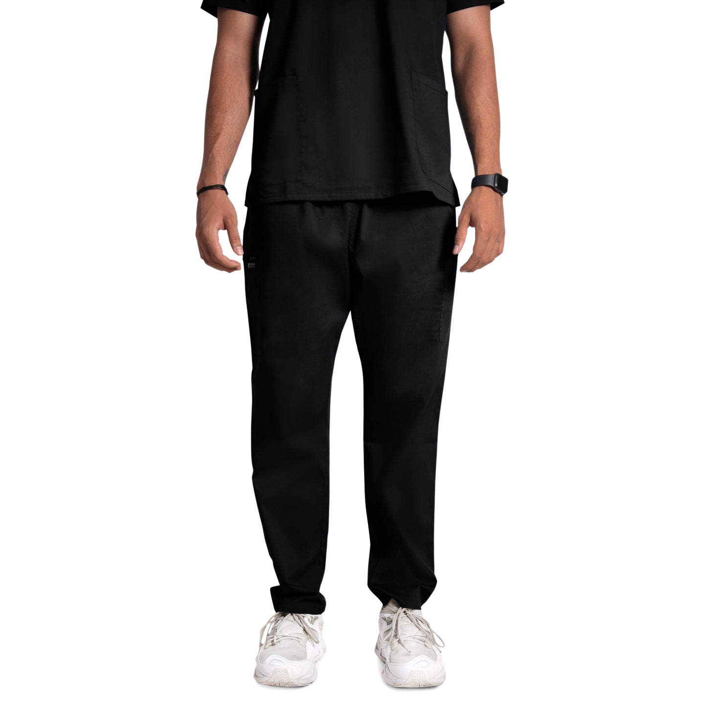 Scrubstory LivFresh Mens Scrub Bottom, Audere Classic Fit-Black