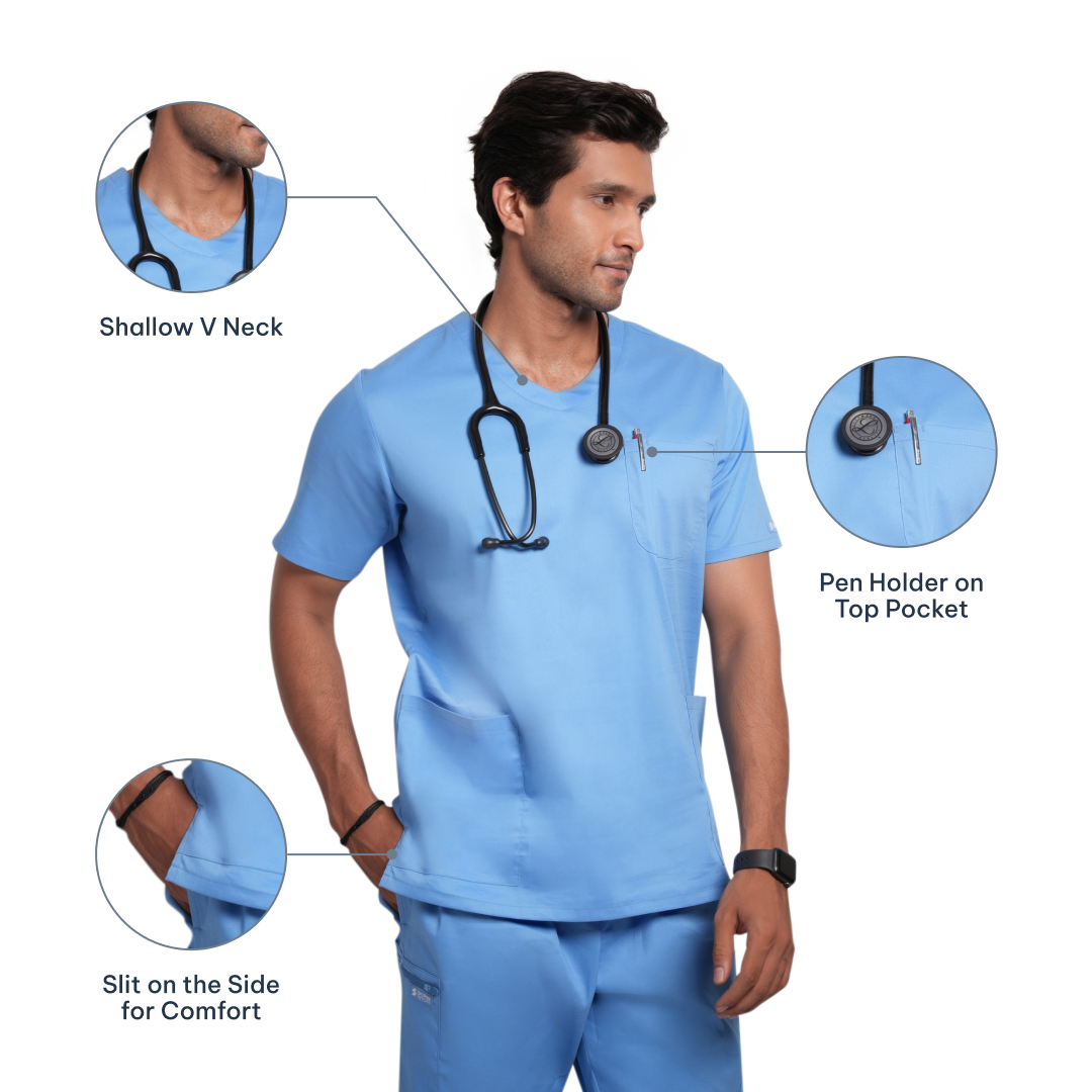 Scrubstory CloudFresh Men Half Sleeve Underscrub