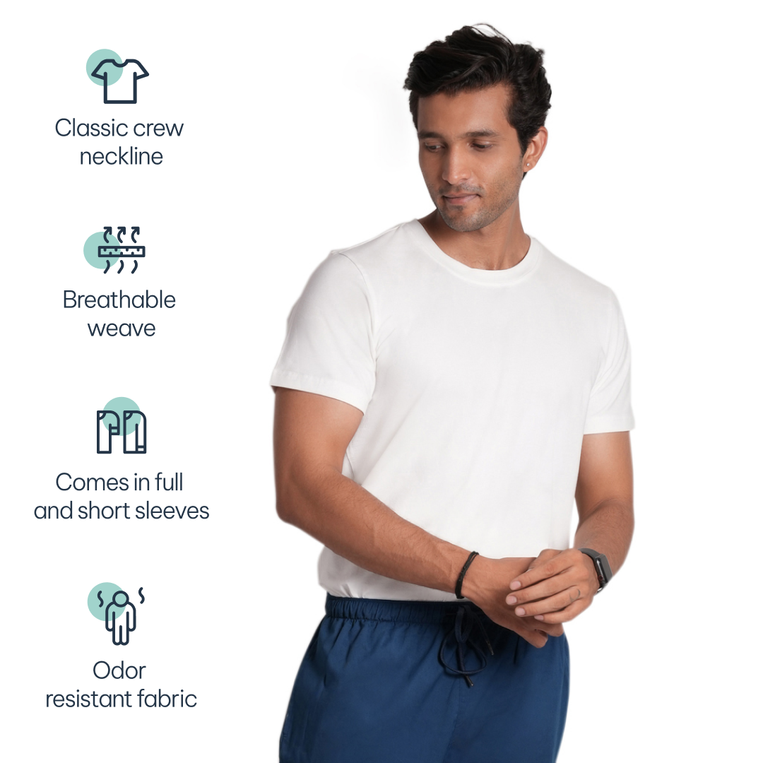 Scrubstory CloudFresh Men Half Sleeve Underscrub