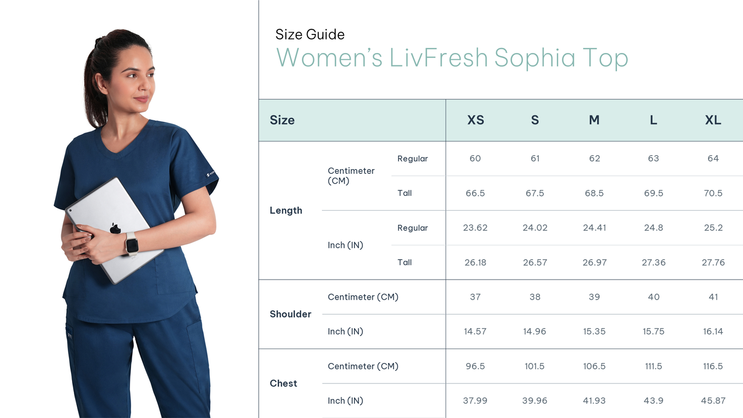 Scrubstory LivFresh Woman Scrub Sophia Top Classic